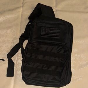 Black Tactical Sling Bag